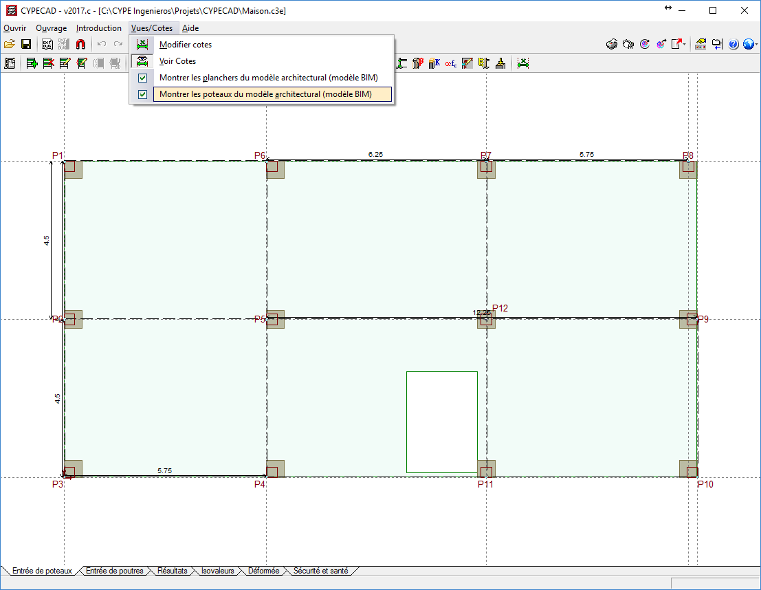 CYPECAD - Intégration de CYPECAD dans le flux de travail Open BIM